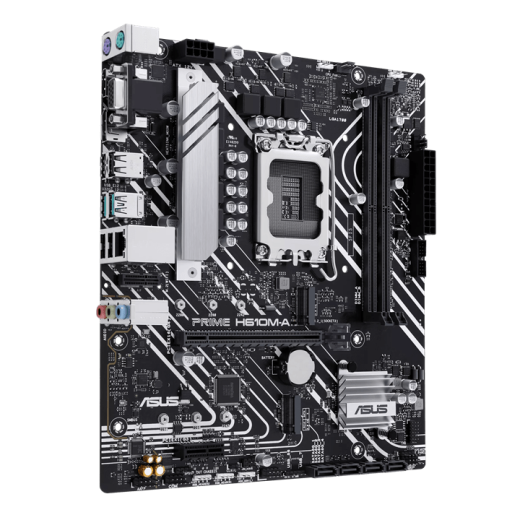 Материнская плата ASUS PRIME H610M-A R2.0, LGA1700 H610 2xDDR5 4xSATA3 2xM.2 D-Sub HDMI DP mATX