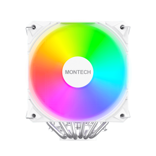 Вентилятор для процессора Montech NX600 ARGB (W) TDP 260W 4-pin 1851/1700/1200/115X/AM5/AM4 White