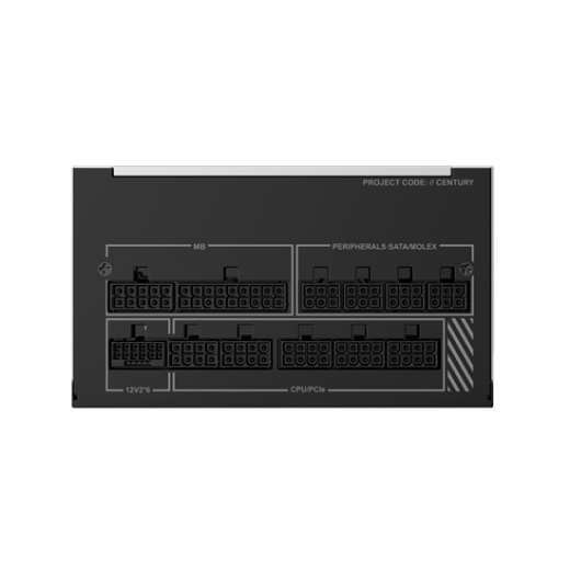 Блок питания Montech 1050W, CENTURY II 1050W, Full Modular, 80+ GOLD, КПД 90%, Fan 135mm, Серебро