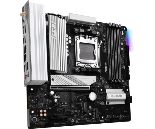 Материнская плата ASRock B650M PRO X3D WIFI AM5 4xDDR5 4xSATA3 3xM.2 Type-C HDMI DP WiFi6E mATX