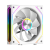 Вентилятор для корпуса PCCoole F3 X120R ARGB WH 3IN1, FAN 120mm, 800~1800RPM, 54 CFM, RGB