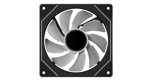 Вентилятор для корпуса Ocypus Gamma F12 BK ARGB REVERSE BLADE 120x120x25mm 800-1600RPM Черный