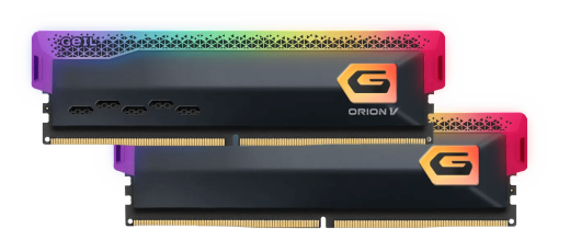 Оперативная память 64GB Kit (2x32GB) GEIL Orion V RGB 5600Mhz DDR5 CL38 GVSG564GB5600C38ADC Grey