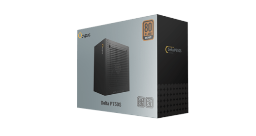 Блок питания Ocypus Delta P750S 750W Non modular, 80+Bronze, КПД 87% Черный,Delta-P750S-BDFBK025X-EU