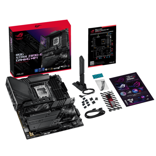 Материнская плата ASUS ROG STRIX Z890-E GAMING WIFI, LGA1851 Z890 4xDDR5 4xSATA3 7xM.2 ATX