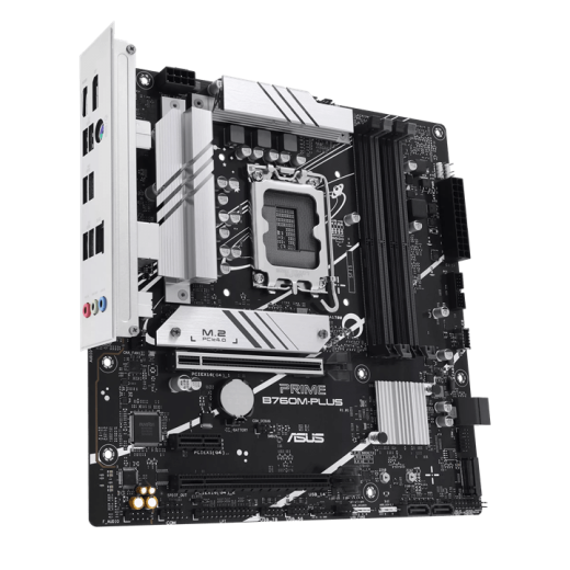 Материнская плата ASUS PRIME B760M-PLUS, LGA1700 4xDDR5 4xSATA3 2xM.2 RAID HDMI DP mATX