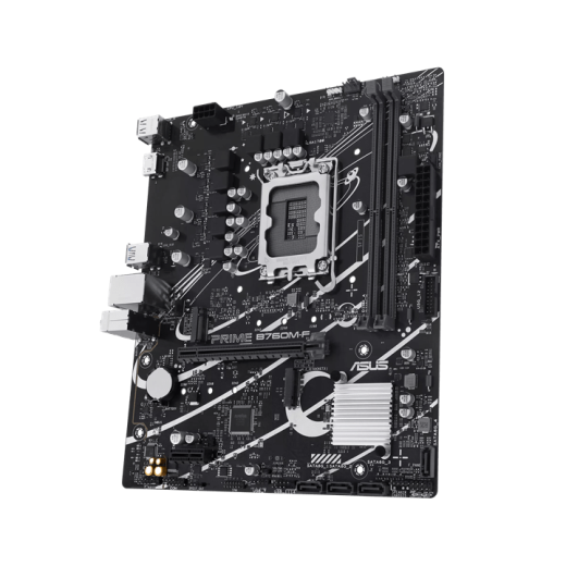Материнская плата ASUS PRIME B760M-F, LGA1700 B760 2xDDR5 4xSATA3 2xM.2 RAID HDMI mATX
