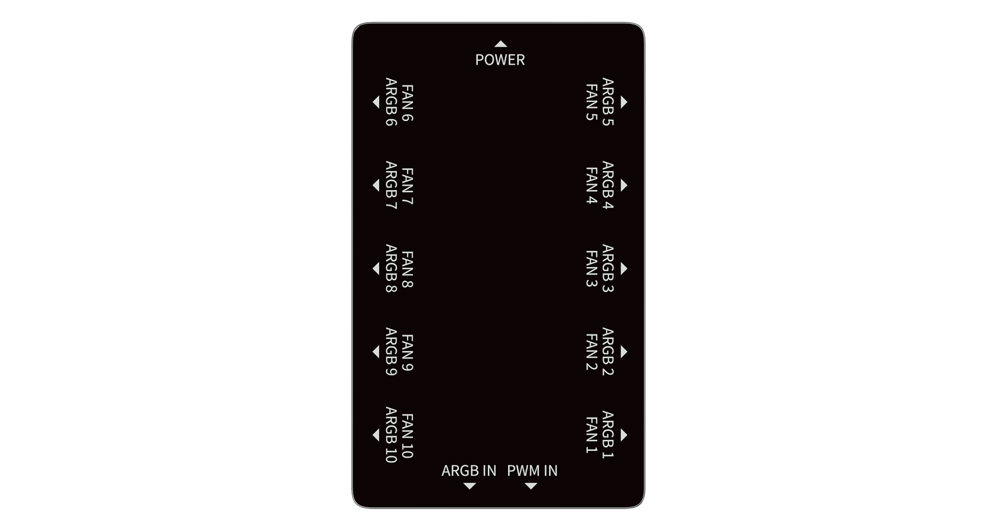 Контроллер Delta EH10 BK PRO, Управление PWM/ARGB Черный