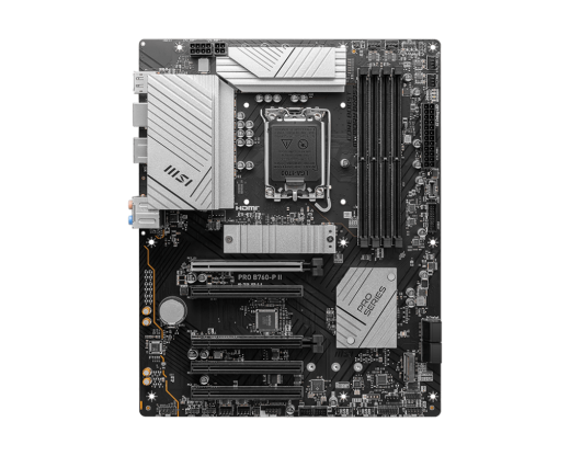 Материнская плата MSI PRO B760-P II LGA1700 4xDDR5 4xSATA3 RAID 2xM.2 HDMI DP ATX