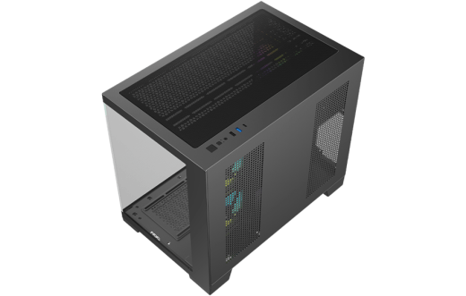 Корпус AOC CG392B 3F M-ATX/ITX 1xUSB2.0 1xUSB3.0 1xType-C 1xAudio/Mic Черный AOC-CG392-BF3V2R0T2-G