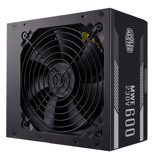 Блок питания CoolerMaster  600W, MWE 600 White V2, Non Modular, КПД 85%, Черный, MPE-6001-ACABW-EU