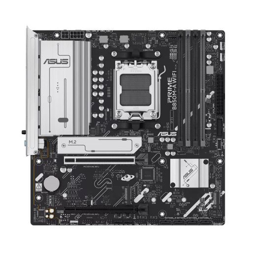 Материнская плата ASUS PRIME B850M-A WIFI, AM5 4xDDR5 4xSATA3 RAID 3xM.2 1хHDMI 2хDP mATX