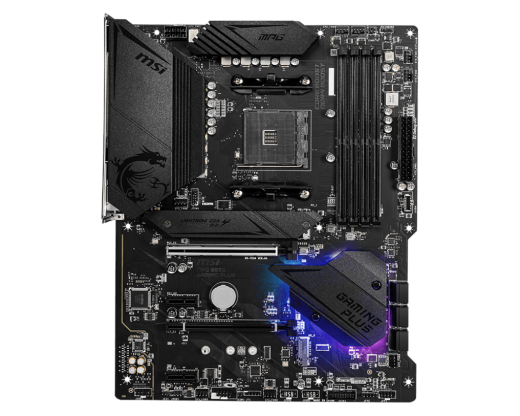 Материнская плата MSI MPG B550 GAMING PLUS AM4 4xDDR4 6xSATA3 RAID 2xM.2 HDMI DP ATX