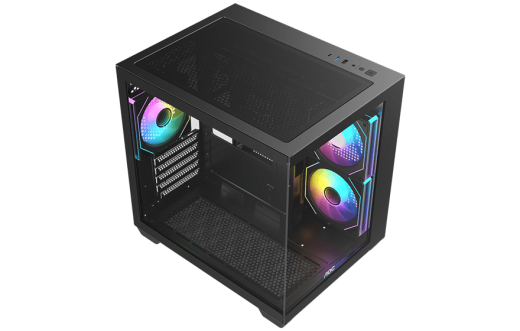 Корпус AOC CG391B 3F M-ATX/ITX 1xUSB2.0 1xUSB3.0 1xType-C 1xAudio/Mic Черный AOC-CG391-BF3V1R0T2-G