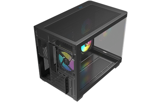 Корпус AOC CG355B 3F M-ATX/ITX 2xUSB3.0 1xType-C 1xAudio/Mic Черный AOC-CG355-BF3V1R0W2-G