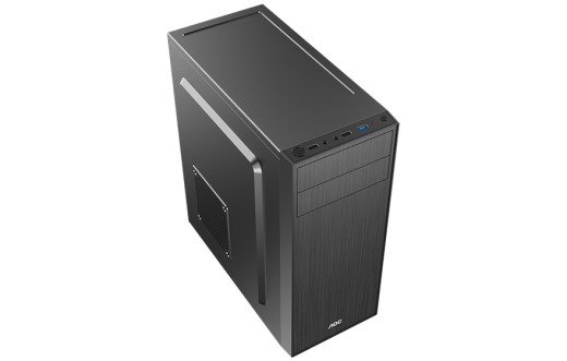 Корпус AOC CB114B ATX/M-ATX/ITX 2xUSB2.0 1xUSB3.0 1xAudio 1xMic Черный AOC-CB114-BEV1B-G