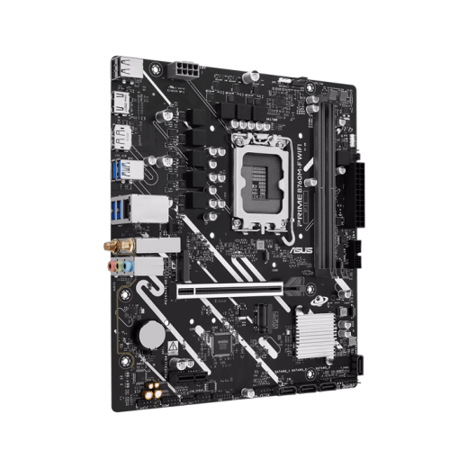 Материнская плата ASUS PRIME B760M-F WIFI, LGA1700 B760 2xDDR5 4xSATA3 2xM.2 RAID 1xHDMI 1xDP mATX