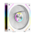 Вентилятор для корпуса PCCoole F3 X120R ARGB WH 3IN1, FAN 120mm, 800~1800RPM, 54 CFM, RGB