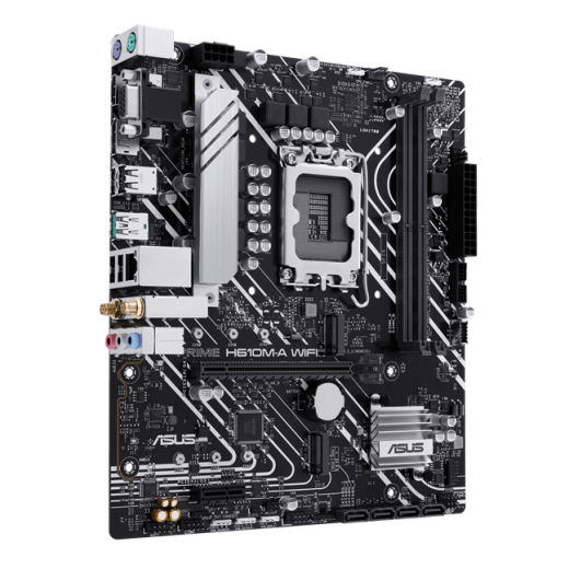 Материнская плата ASUS PRIME H610M-A WIFI, LGA1700 2xDDR5 4xSATA3 2xM.2 D-Sub HDMI DP mATX