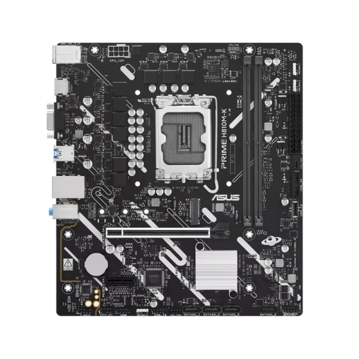 Материнская плата ASUS PRIME H810M-K, LGA1851 H810 2xDDR5 4xSATA 1xM.2 1xPCIe 4.0 HDMI D-Sub mATX