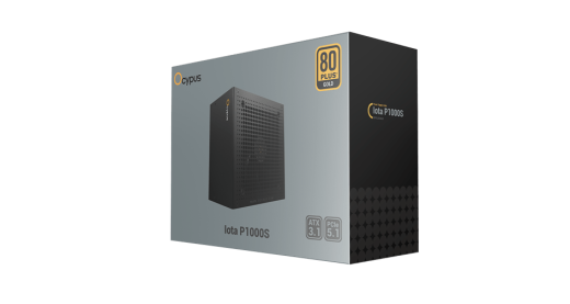 Блок питания Ocypus Iota P1000S 1000W Full Modular, 80+GOLD, КПД 91% Черный,Iota-P1000S-GFFBK025X-EU
