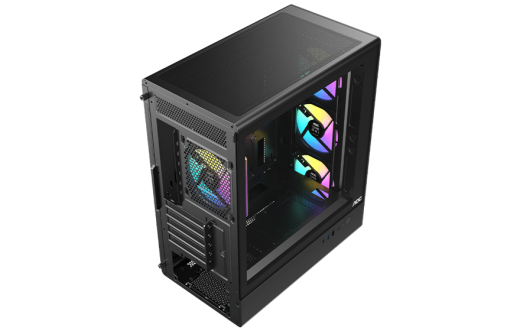 Корпус AOC CG450B 4F M-ATX/ITX 1xUSB2.0 1xUSB3.0 1xType-C 1xAudio/Mic Черный AOC-CG450-BF4V1R0UD-G
