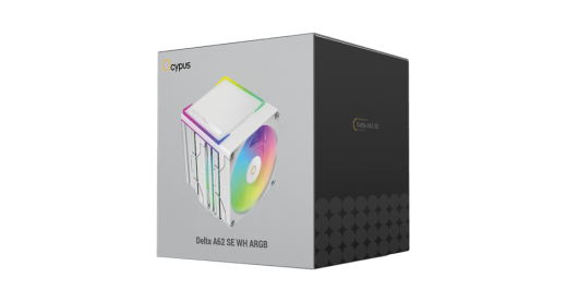 Вентилятор для процессора Ocypus Delta A62 SE WH ARGB TDP 250W 4-pin 1851/1700/1200/AM5/AM4 Белый
