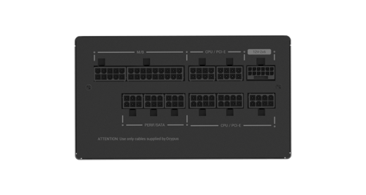 Блок питания Ocypus Iota P1000S 1000W Full Modular, 80+GOLD, КПД 91% Черный,Iota-P1000S-GFFBK025X-EU