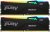 Оперативная память  32GB Kit (2x16) DDR5 5200MHz Kingston FURY Beast Black RGB CL40 KF552C40BBAK2-32