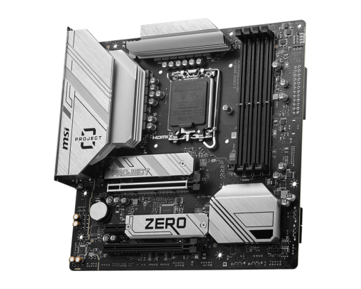 Материнская плата MSI B760M PROJECT ZERO LGA1700 B760 4xDDR5 4xSATA3 RAID 2xM.2 HDMI DP mATX