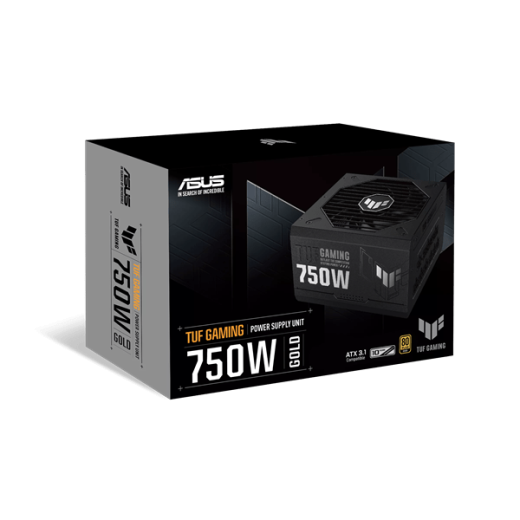 Блок питания ASUS  750W, TUF Gaming 750W Gold, Full Modular, 80+ GOLD, КПД 92%, TUF-GAMING-750G
