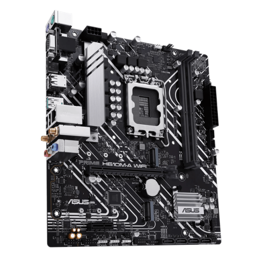 Материнская плата ASUS PRIME H610M-A WIFI, LGA1700 2xDDR5 4xSATA3 2xM.2 D-Sub HDMI DP mATX