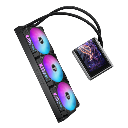 Водяное охлаждение CPU Asus ROG RYUO IV 360 ARGB, 3x120mm Liquid CPU Cooler, AMOLED-display, Black