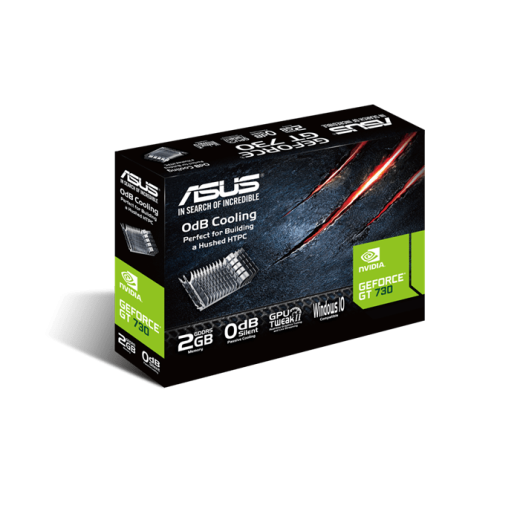 Видеокарта ASUS GeForce  GT730 2Gb 64bit GDDR5 902/1605 DVI HDMI HDCP PCI-E GT730-SL-2GD5-BRK