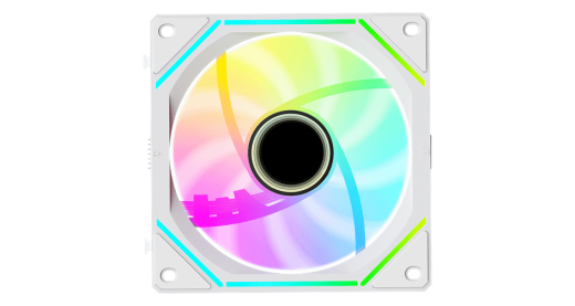 Вентилятор для корпуса Ocypus Gamma F12 UNI WH ARGB REVERSE BLADE 3-IN-1 3x(123x120x25mm) Белый
