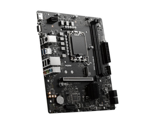 Материнская плата MSI PRO H610M-E LGA1700 H610 2xDDR5 4xSATA3 M.2 VGA HDMI mATX