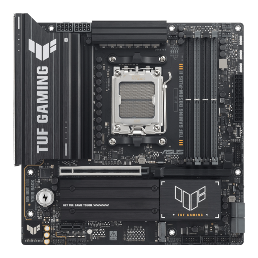 Материнская плата ASUS TUF GAMING B850M-PLUS II, AM5 B850 4xDDR5 4xSATA 3xM.2 1xHDMI 1xDP mATX
