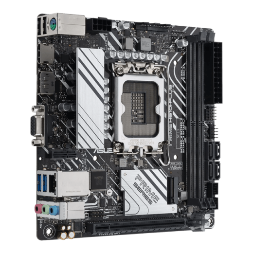 Материнская плата ASUS PRIME H610I-PLUS-CSM, LGA1700 H610 2xDDR5 4xSATA3 1xM2 D-Sub HDMI DP mITX