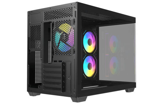 Корпус AOC CG355B 3F M-ATX/ITX 2xUSB3.0 1xType-C 1xAudio/Mic Черный AOC-CG355-BF3V1R0W2-G