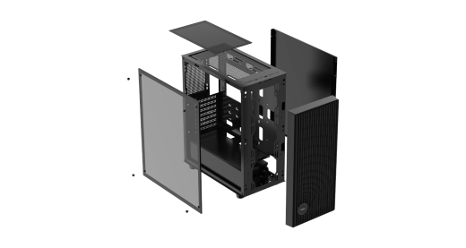 Корпус Ocypus Gamma C70 BK ATX/mATX/ITX 2xUSB Черный Gamma-C70-BKG000XX-GL