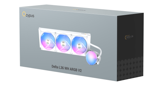 Водяное охлаждение для CPU Ocypus Delta L36 WH ARGB V2 3x120mm Белый Delta-L36-WH3AAWNN02X-GL