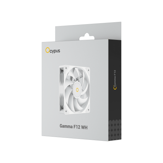 Вентилятор для корпуса Ocypus Gamma F12 WH 1x(120x120x25mm) 1300±10%RPM 44.5CFM Белый