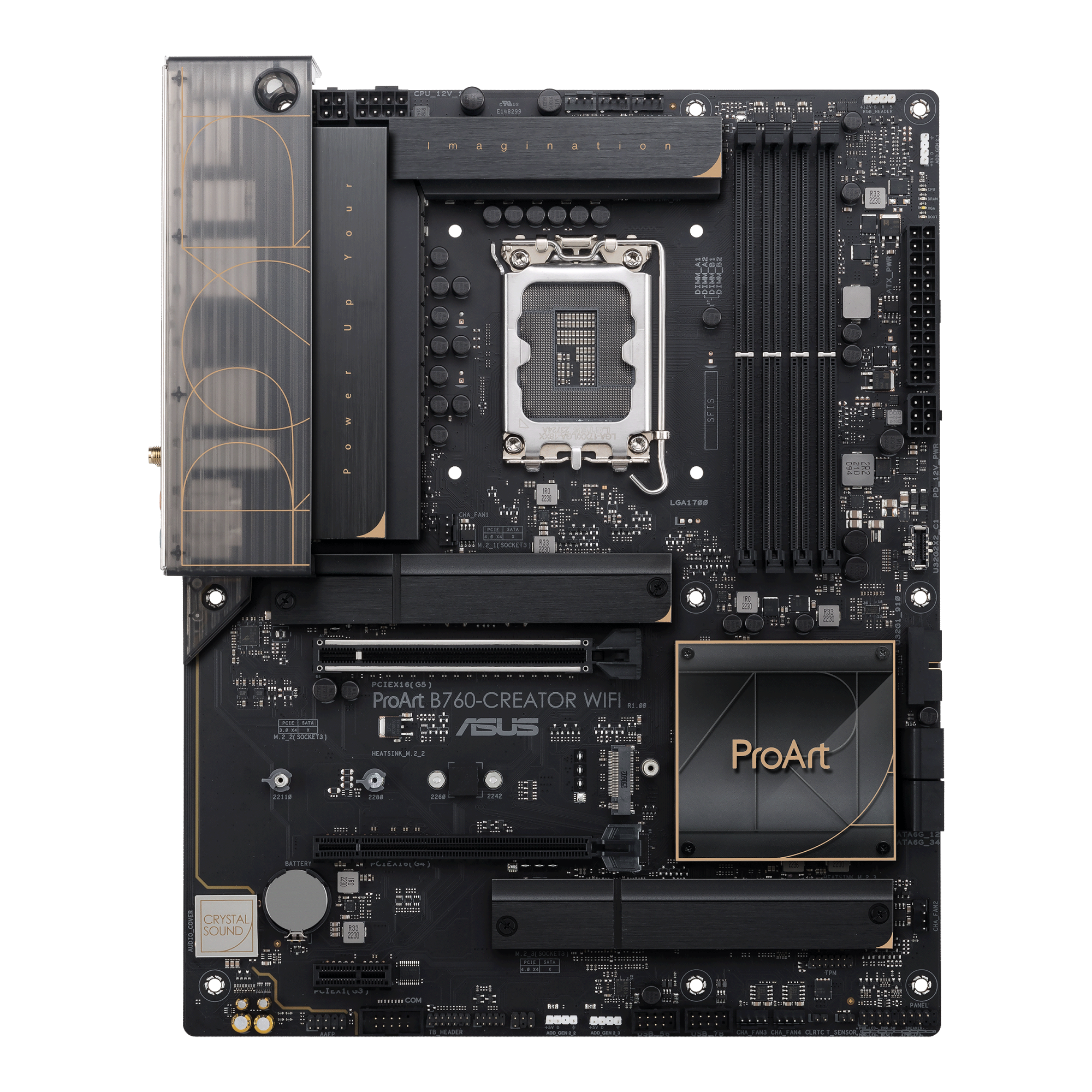 Материнская плата ASUS PROART B760-CREATOR WIFI LGA1700 4xDDR5 4xSATA3 3xM.2 RAID HDMI DP ATX