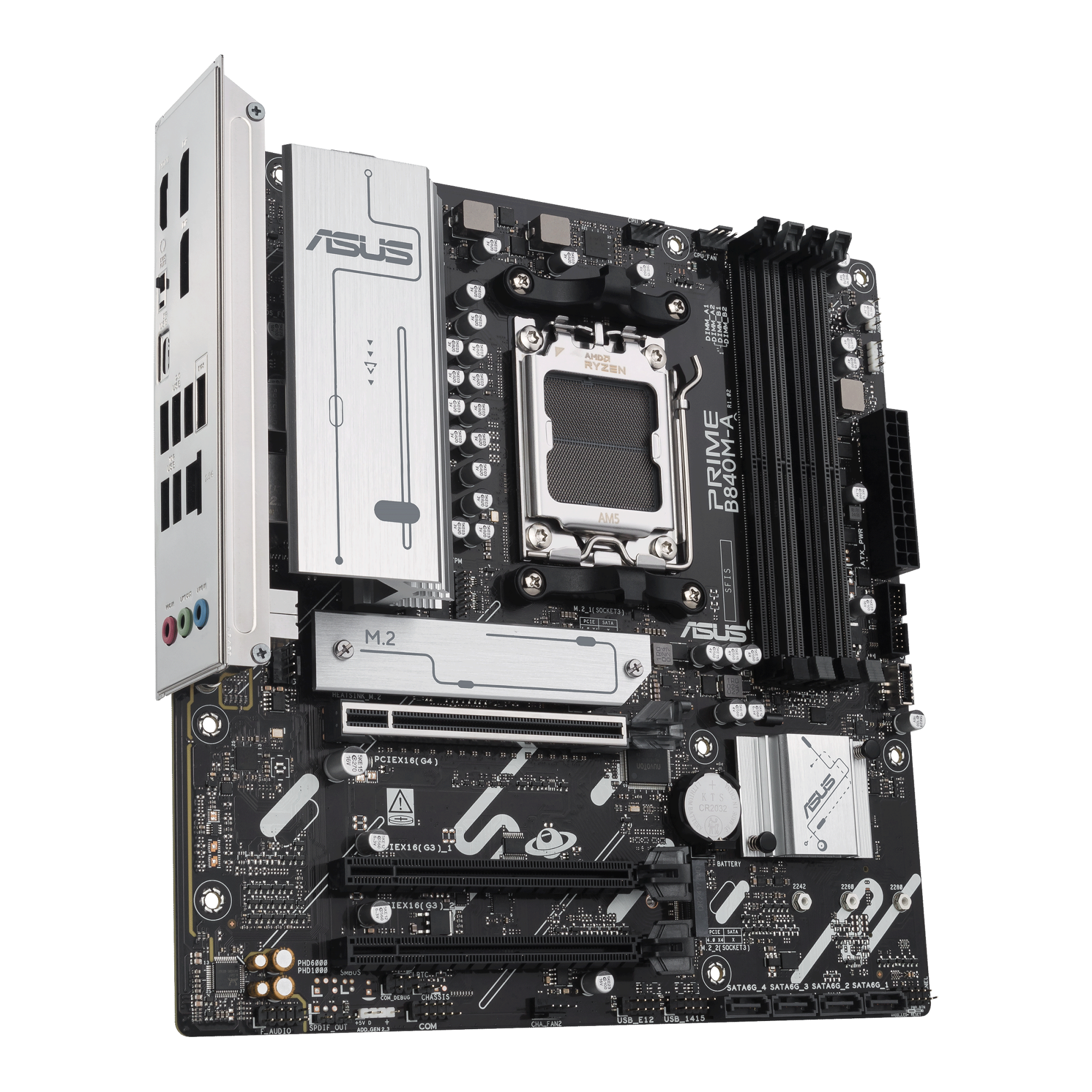 Материнская плата ASUS PRIME B840M-A-CSM AM5 4xDDR5 4xSATA 3xM.2 HDMI 2xDP mATX
