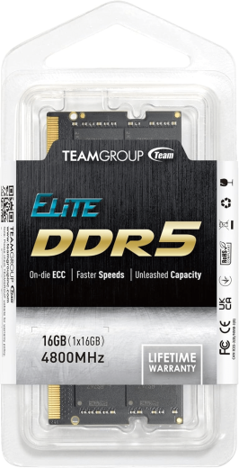 Оперативная память для ноутбука 16GB DDR5 4800Mhz Team Group ELITE SO-DIMM TED516G4800C40D-S01