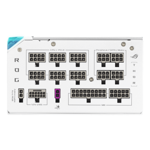 Блок питания ASUS 1200W, ROG Thor 1200W Platinum III White Edition, ROG-THOR-1200P3-WHITE-GAMING
