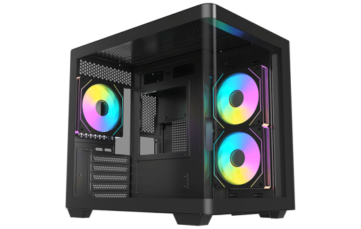 Корпус AOC CG350B 3F M-ATX/ITX 1xUSB2.0 1xUSB3.0 1xType-C 1xAudio/Mic Черный AOC-CG350-BF3V1R0W2-G