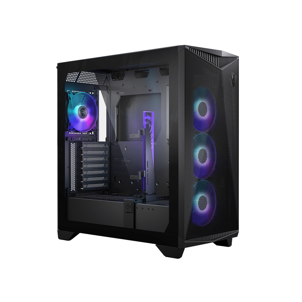 Компьютерный корпус MSI MPG GUNGNIR 300R AIRFLOW E-ATX/ATX/mATX/Mini-ITX, 3xUSB 3.2, ARGB Black