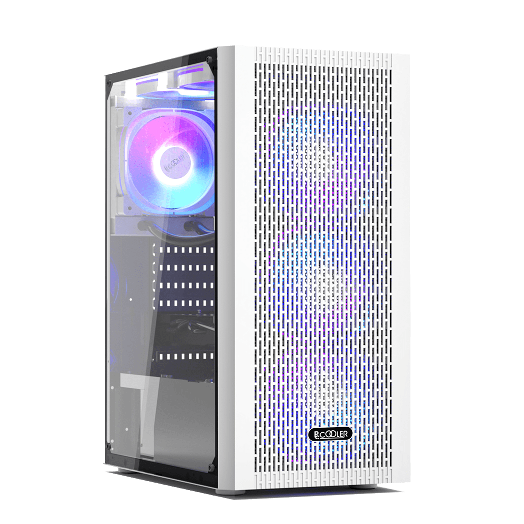Корпус PCCooler MA100 MESH WH ATX/M-ATX/ITX USB3.0, 2xUSB2.0 White