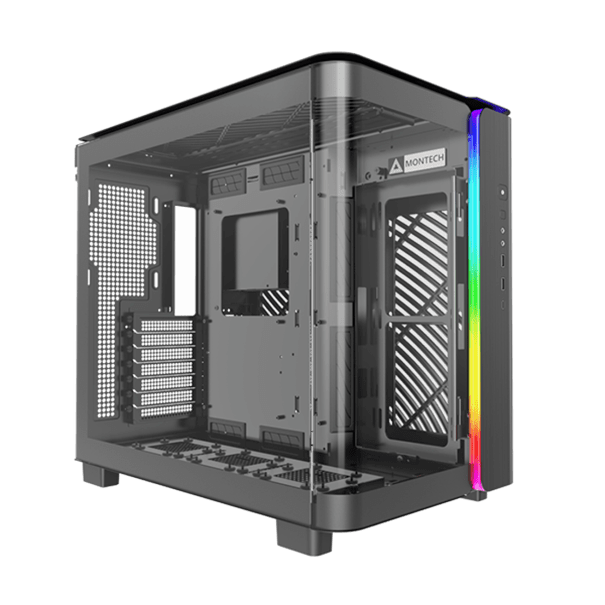 Корпус Montech KING 95 (B) ATX/Micro-ATX/Mini-ITX 2xUSB3.0 1xType-C 1xAudio 1xMic Черный